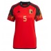 Belgium Jan Vertonghen #5 Replica Home Shirt Ladies World Cup 2022 Short Sleeve